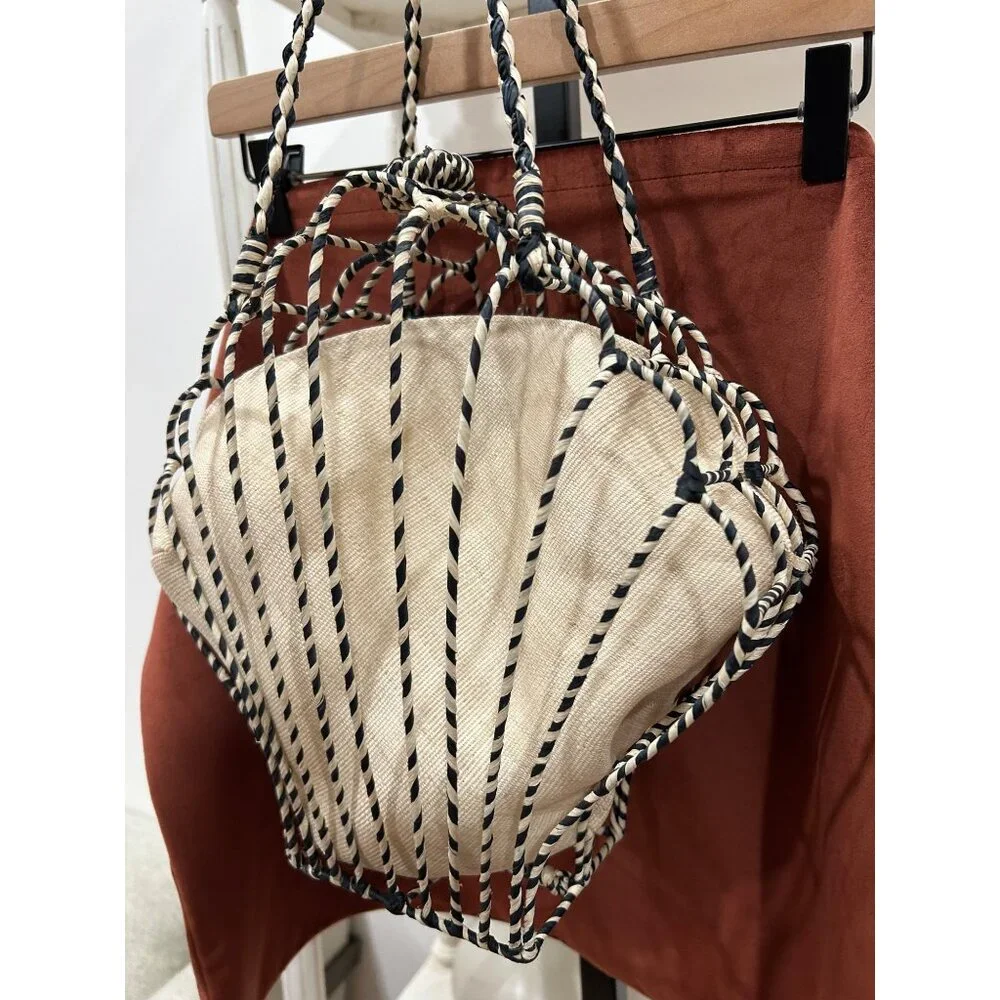 Free People Aranaz Seashell Clam Tote Bag Purse - MSRP $458 - Picture 8 of 8